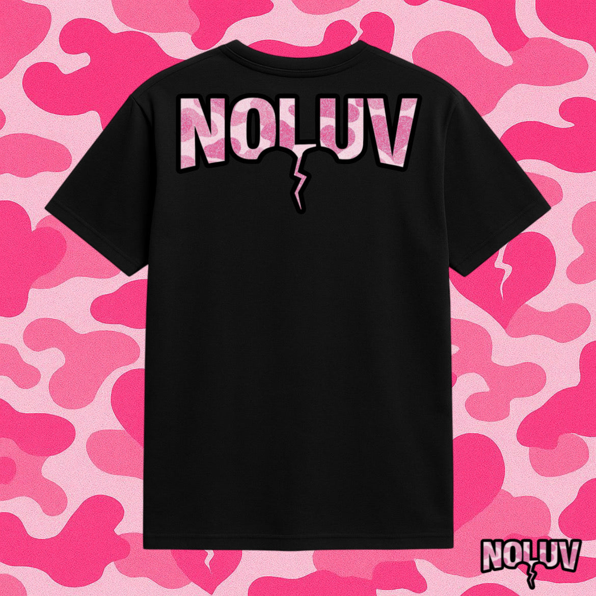 NO LUV DEBUT TEE (PINK CAMO)